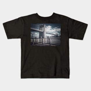 Two Bridges, Manhattan, New York City Kids T-Shirt